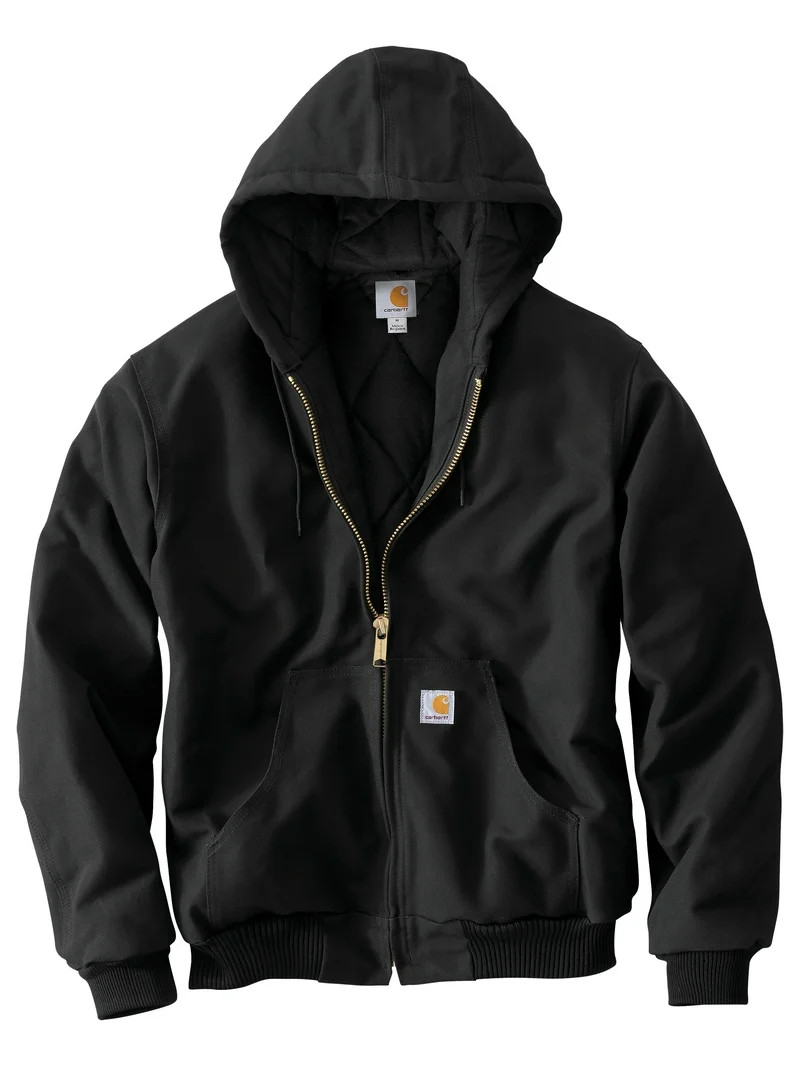 Carhartt 106673-BLK Loose-Fit Firm Duck Insulated Flannel-Lined Active Jacket for Men, Black, 3XL | Walmart (US)