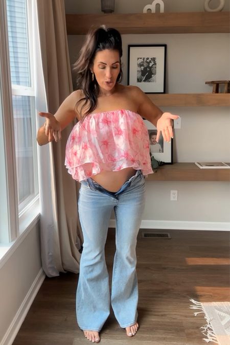 Cute date night top
Summer top
Off the shoulder top
Size small
Use code WHEREYOURHEARTIS for 20% off
Flare jeans
Abercrombie jeans
16 weeks pregnant 


#LTKbump #LTKSeasonal #LTKstyletip