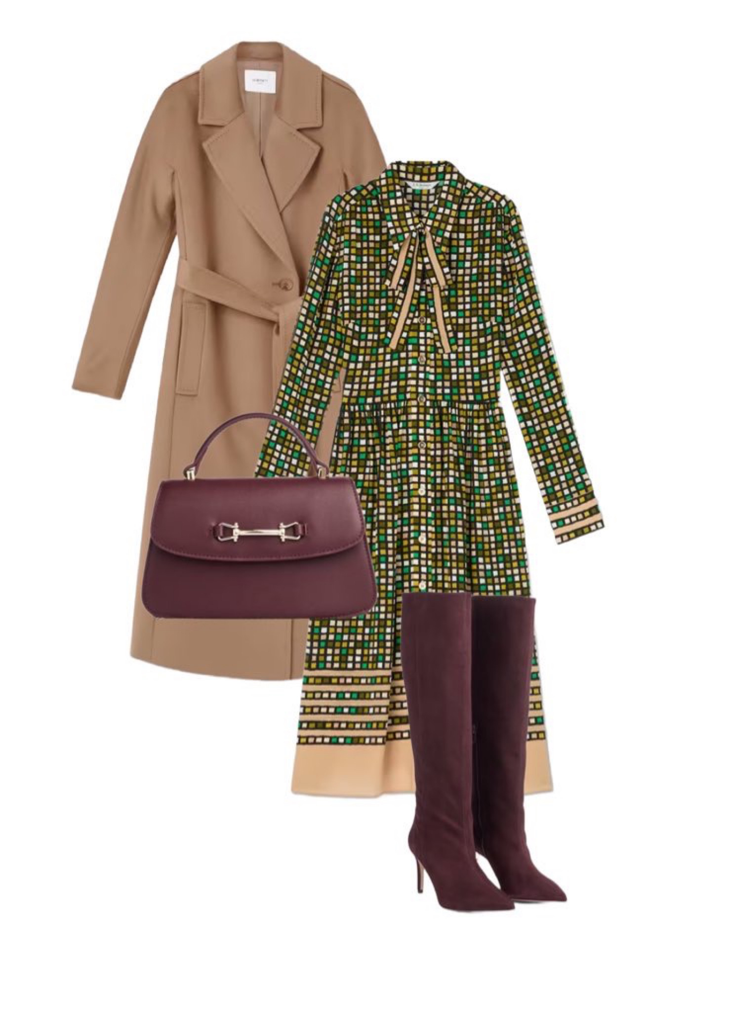 My favourites from the stunning Ascot x LK Bennett London Collection & just in time to catch their current promotion of 25% off coats and boots - but hurry ends soon! On full price styles at LK Bennett use my code REBECCALIPKINAUTHOR15 for 15% off. Shown: Frances Camel Wool Maxi Coat, Astrid Burgundy Pointed Knee High Boots, Ethel Green & Beige Geometric 100% Silk Dress, Amoris Crossbody Top Handle Bordeaux Leather Bag

#LTKautumn #LTKuk #LTKeurope