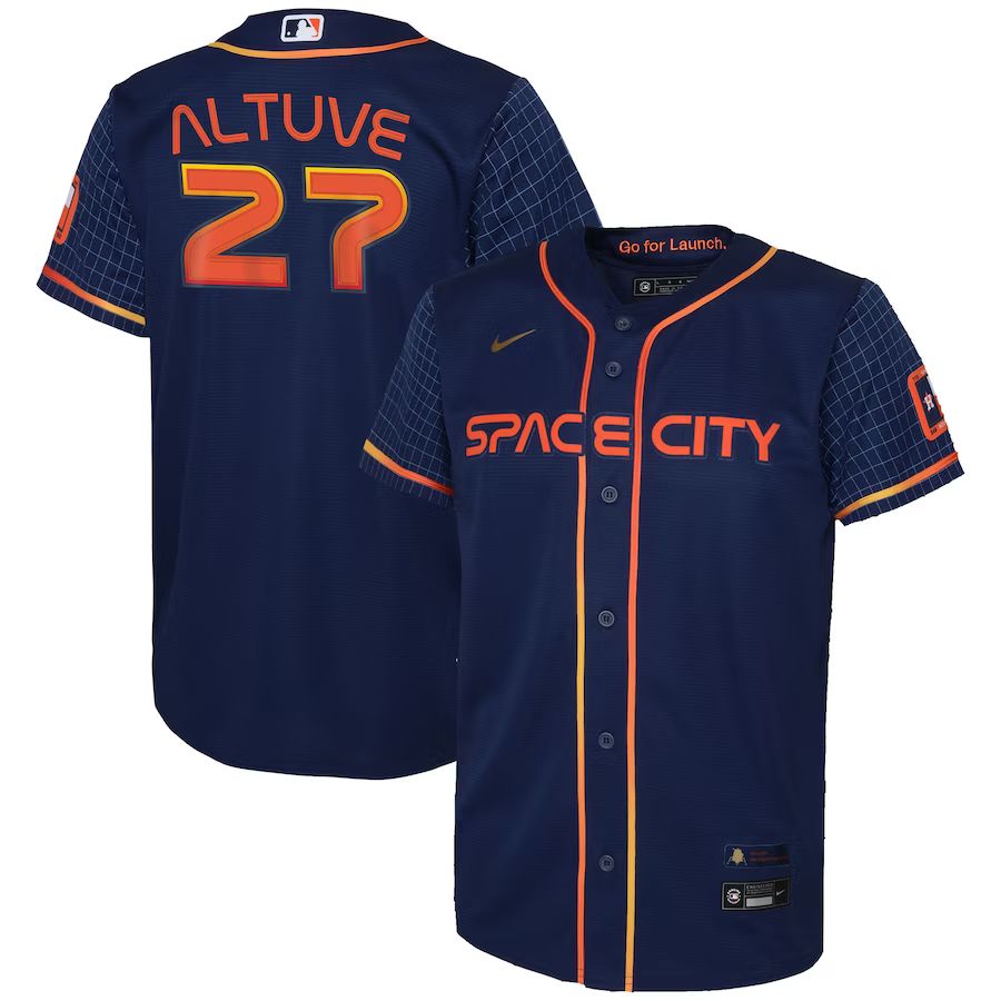 Jose Altuve Houston Astros Nike Youth 2022 City Connect Replica Player Jersey - Navy | Fanatics