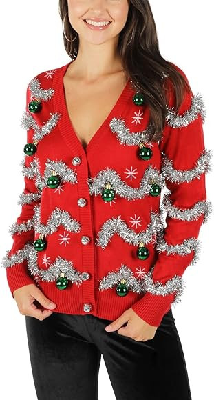 Tipsy Elves Classic Cute Cardigan Ugly Christmas Sweaters for Women with Fun Patterns and Animals | Amazon (US)