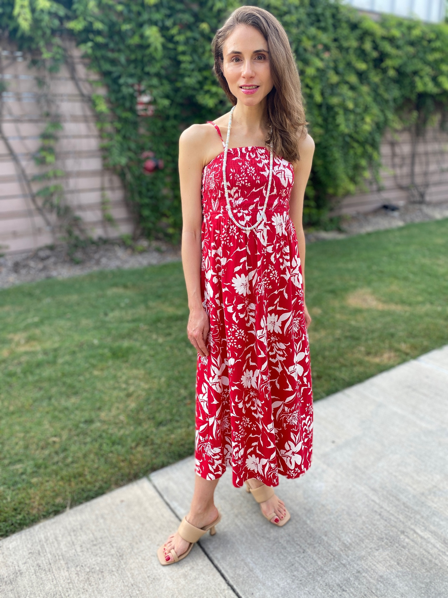 old navy red dress with flowers Old Navy Womens Fit & Flare Henley Dress