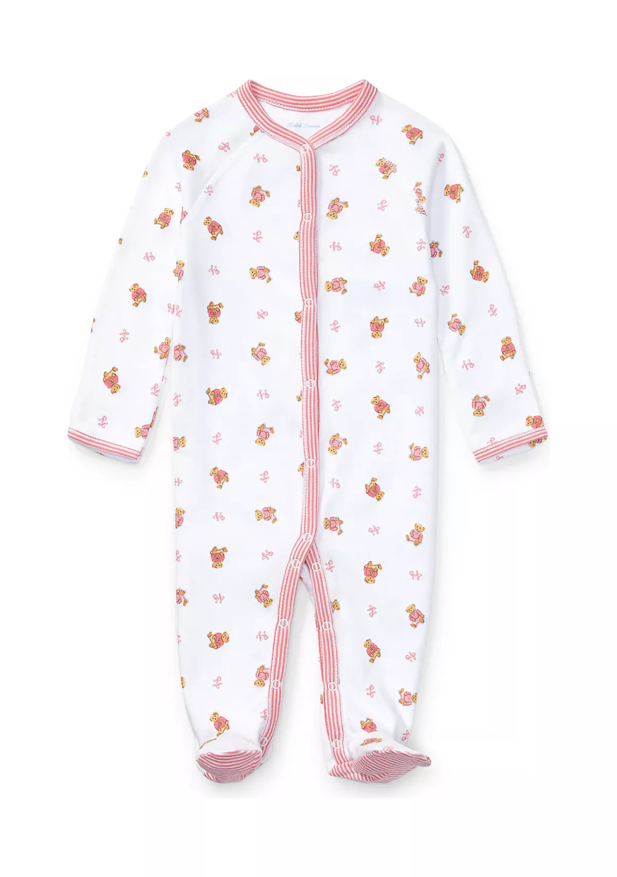 Ralph Lauren ChildrenswearBaby Girls Bear Print Cotton Coverall | Belk