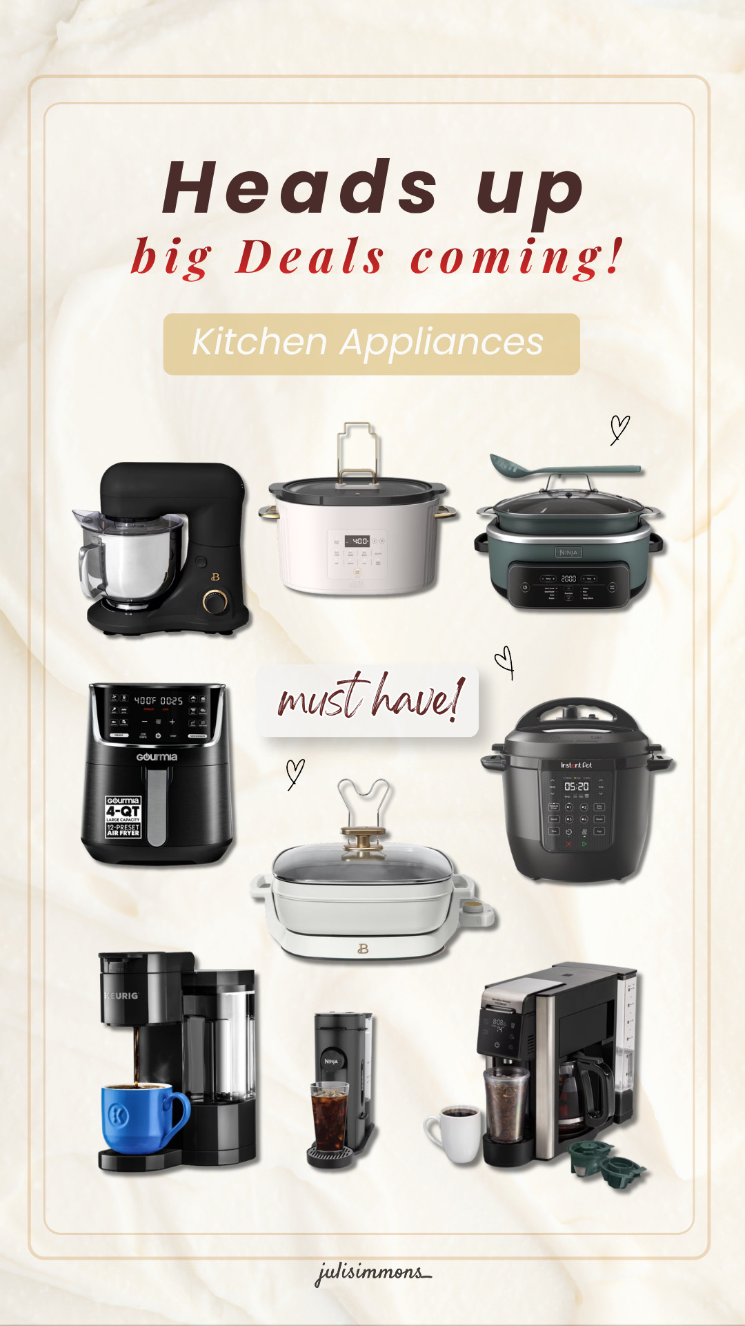 The biggest fall kitchen drop is here! Major Walmart deals are coming this October, and I rounded up some kitchen finds worth checking out. From stand mixers and multi-cookers to everyday air fryers and dual coffee makers, there are plenty of options for upgrading your kitchen without taking up more counter space. I linked everything here, so just tap to shop your favorites!

#LTKxWalmart #WalmartDeals
#KitchenAppliances  #sale
 

 #LTKU #LTKHome #LTKSaleAlert