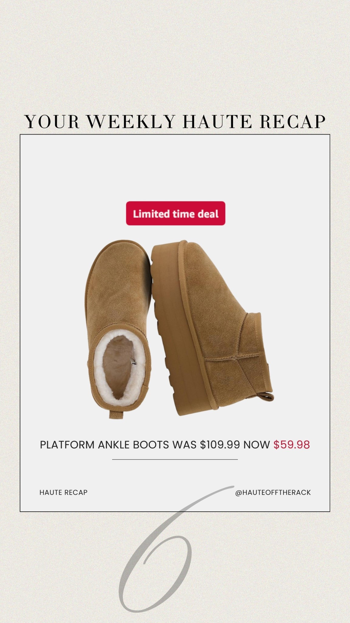 ICYMI: last week recap!

6. Platform ankle boots now $59.98 available in more colors

#platformboots #slippers #amazon #amazonfashion #platformslippers 


#LTKSaleAlert #LTKSeasonal