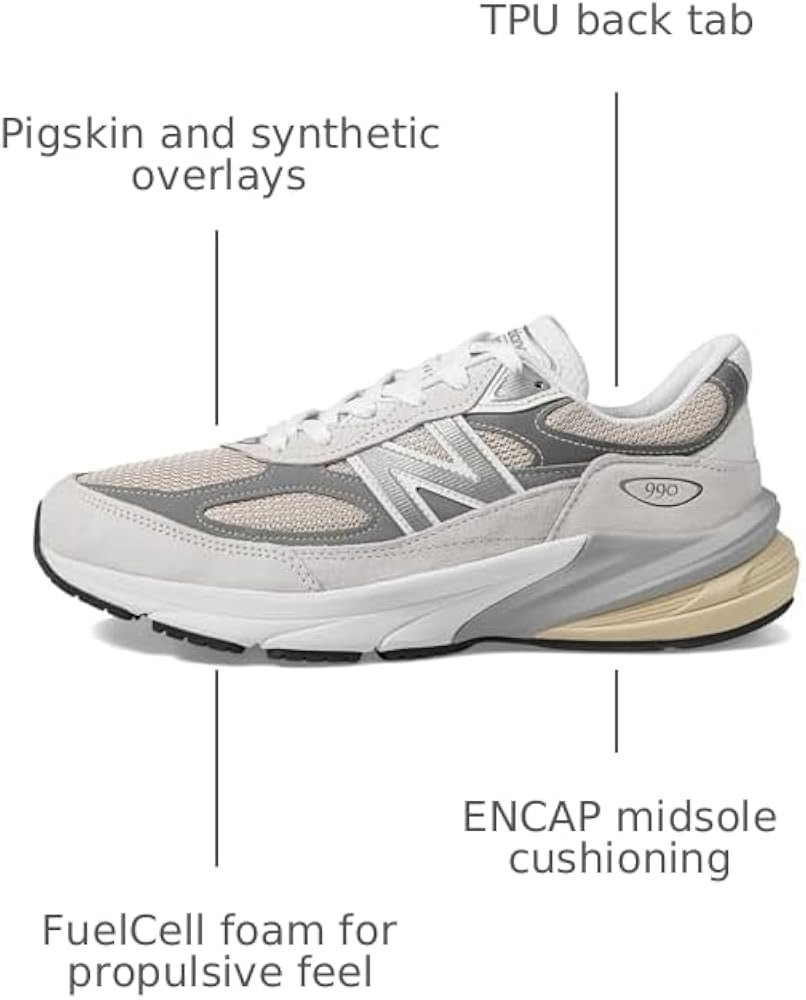 New Balance Unisex Adult Made in USA 990 V6 Sneakers | Amazon (US)