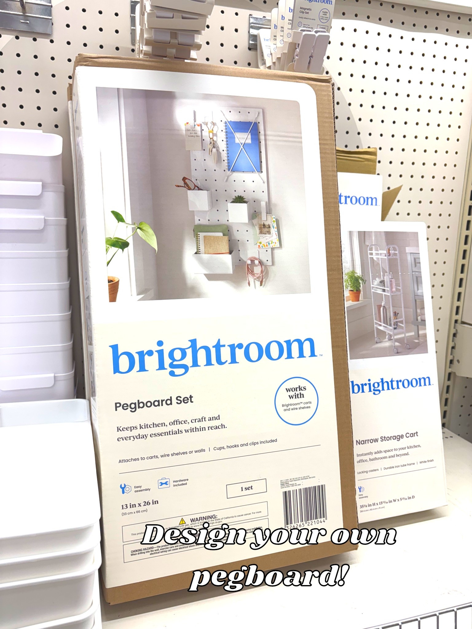 Brightroom PegBoard Set Organizational Wall Decor for Office, Arts/Craft Room, Garage Space, & Closets #brightroom #targethome #pegboard #wallstorage #newattarget #organizationideas

#LTKHome #LTKKids #LTKdayinmylife