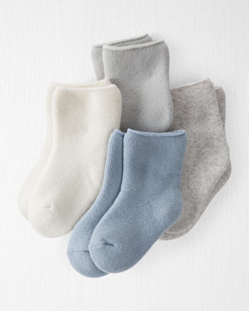 4-Pack Organic Cotton Terry Socks | Carter's