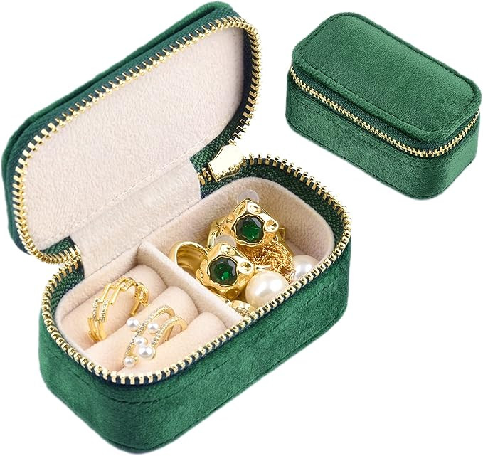 TAIMY Travel Jewelry Case, Mini Jewelry Travel Case, Velvet Small Travel Jewelry Box, Portable Je... | Amazon (US)