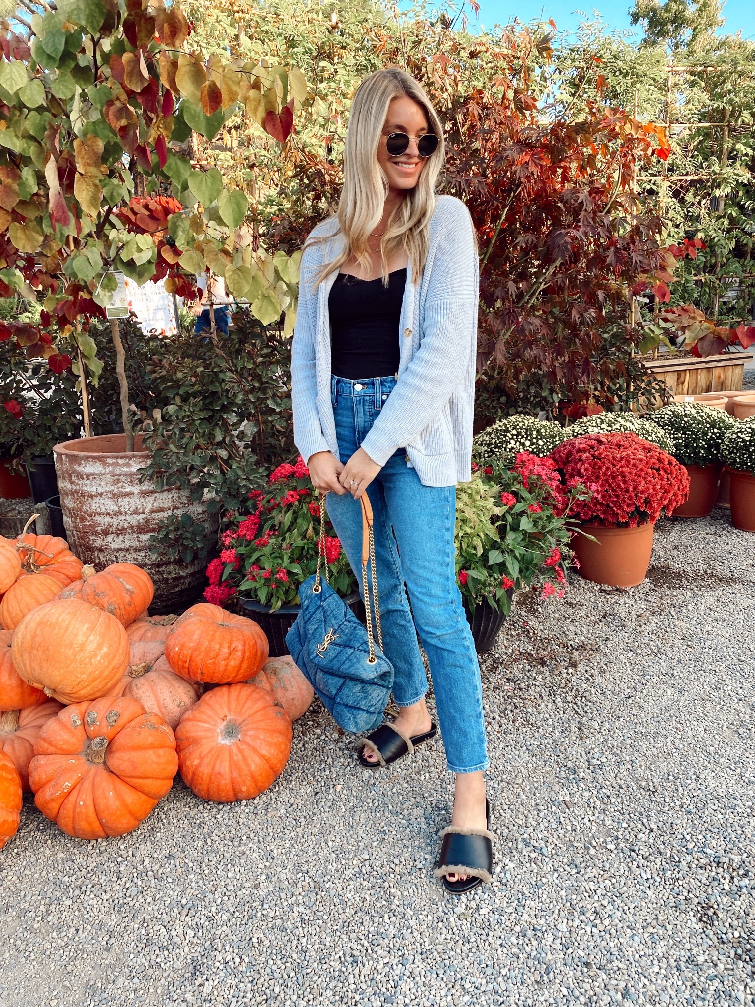 Fall outfit with a cashmere cardigan ms Beek sandals 

#LTKSeasonal #LTKunder100 #LTKstyletip