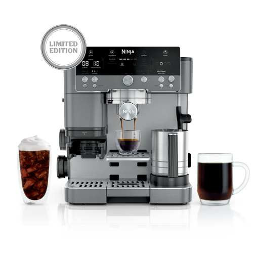 Ninja Luxe™ Café Premier 3 in 1 Espresso Drip Coffee & Cold Brew Maker (Gunmetal Gray) | ES601GM | Ninja Kitchen