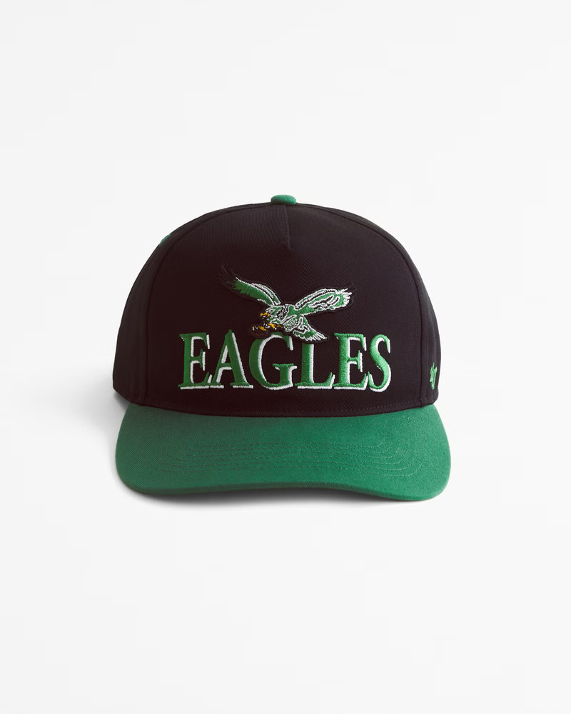 Abercrombie & Fitch Men's Philadelphia Eagles Snapback Hat in Black And Green - Size 1 SIZE | Abercrombie & Fitch (US)