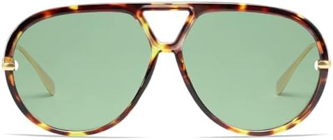 VANLINKER Oversized Trendy Polarized Aviator Sunglasses for Women Men Retro Round Sunglasses Vint... | Amazon (US)