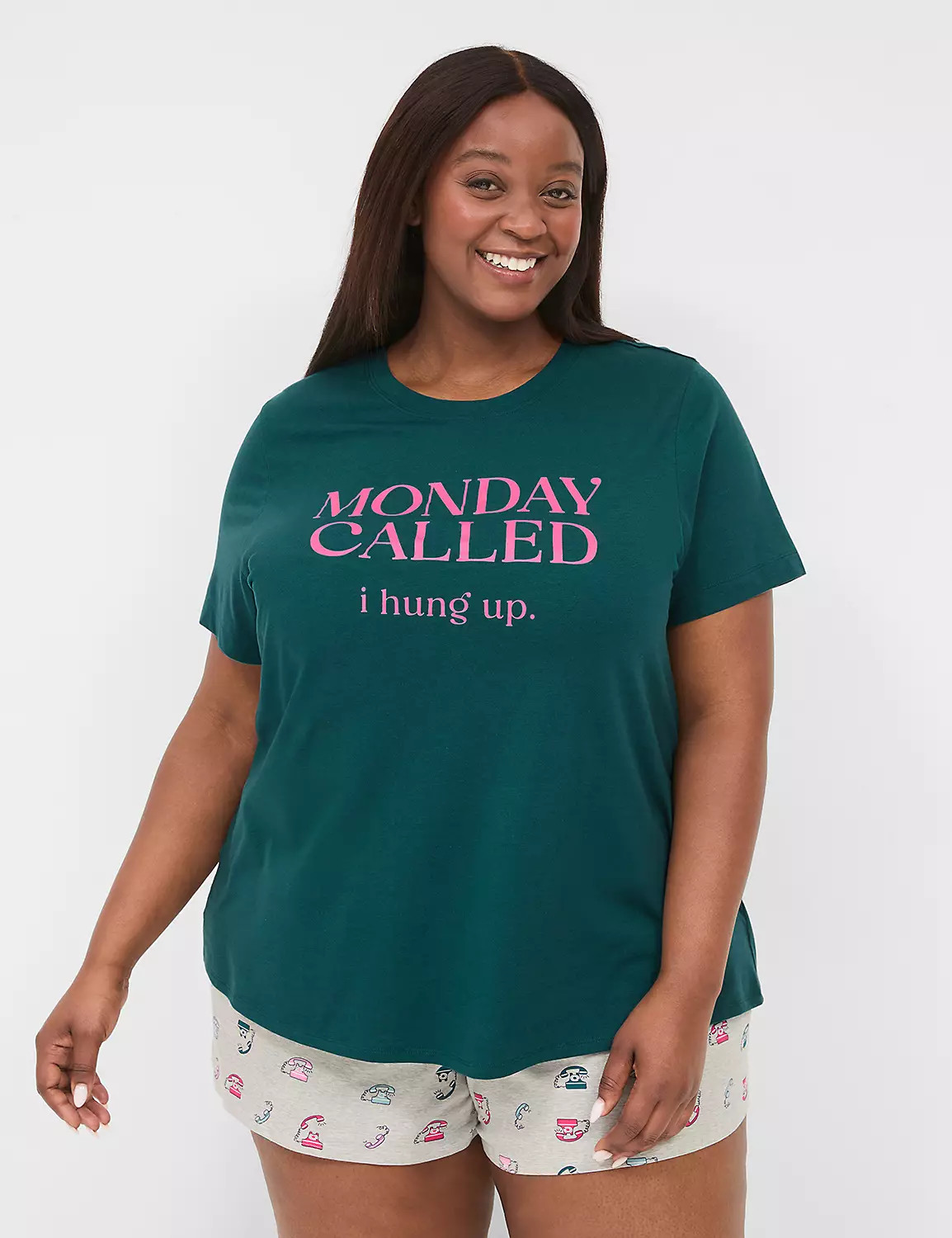 Monday Called Graphic






$54.95


$35.00
Select PJ Sets | Discount Already Applied







sele... | Lane Bryant (US)