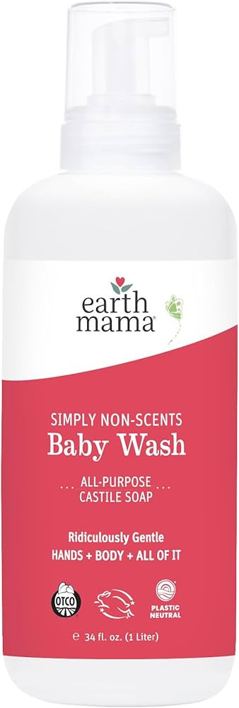 Earth Mama Simply Non-Scents Baby Wash Foaming Hand Soap, Organic All-Purpose Fragrance Free Body... | Amazon (US)
