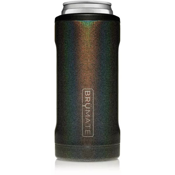 BruMate Hopsulator Slim 12oz. Can Cooler, Glitter Charcoal | Dick's Sporting Goods