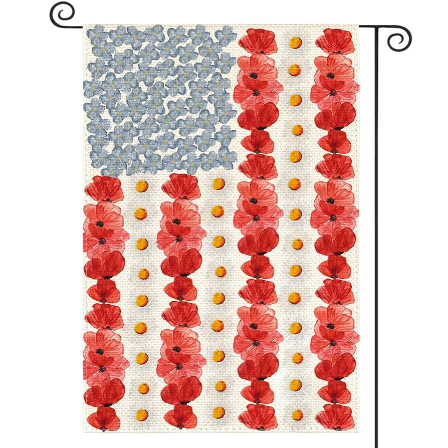 AVOIN colorlife Myosotis Poppy Memorial Day Garden Flag 12x18 Inch Double Sided Outside, Patrioti... | Amazon (US)