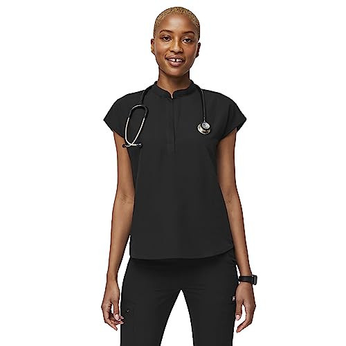 FIGS Rafaela Oversized Scrub Top for Women — Black, L | Amazon (US)