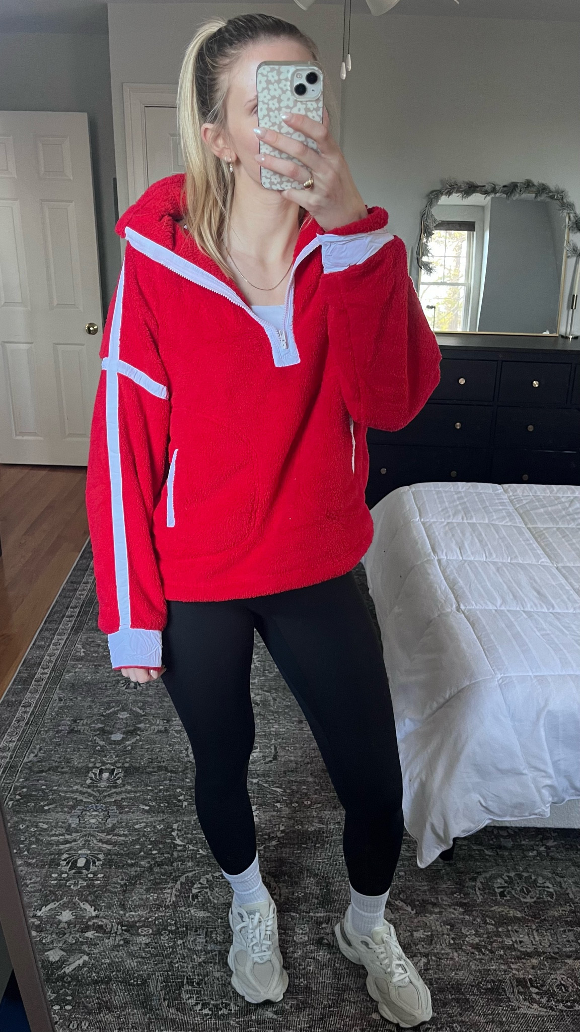 Amazon FP inspired jacket❤️🤍obsessed with this look , got a size M and it fits true to size but would size up one for a more oversized fit 

#LTKStyleTip #LTKActive #LTKFindsUnder50