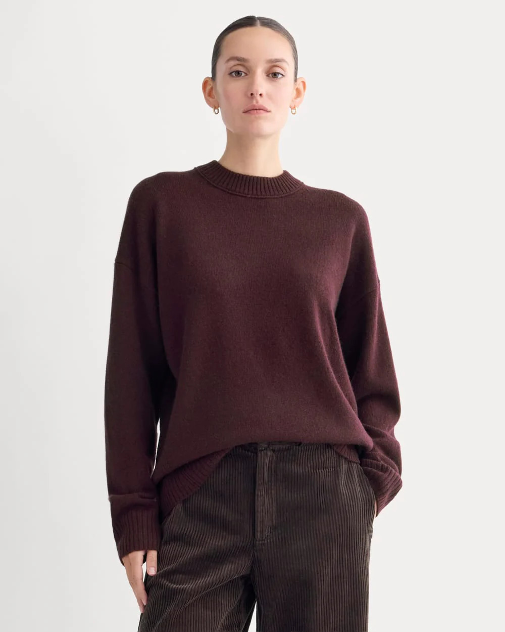 Cashmere Boyfriend Sweater | Wine | Everlane