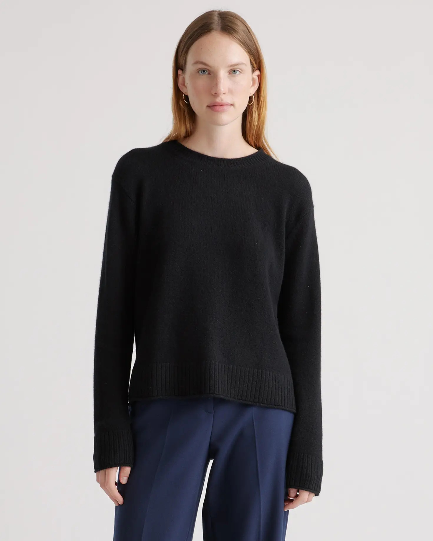 Mongolian Cashmere Boxy Crewneck Sweater | Quince