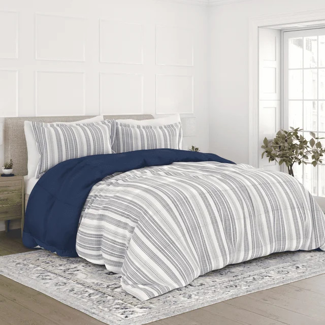 Comfort Canopy - Navy Farmhouse Dreams Timeless Print All Seaon Down-Alternative Comforter for Tw... | Walmart (US)