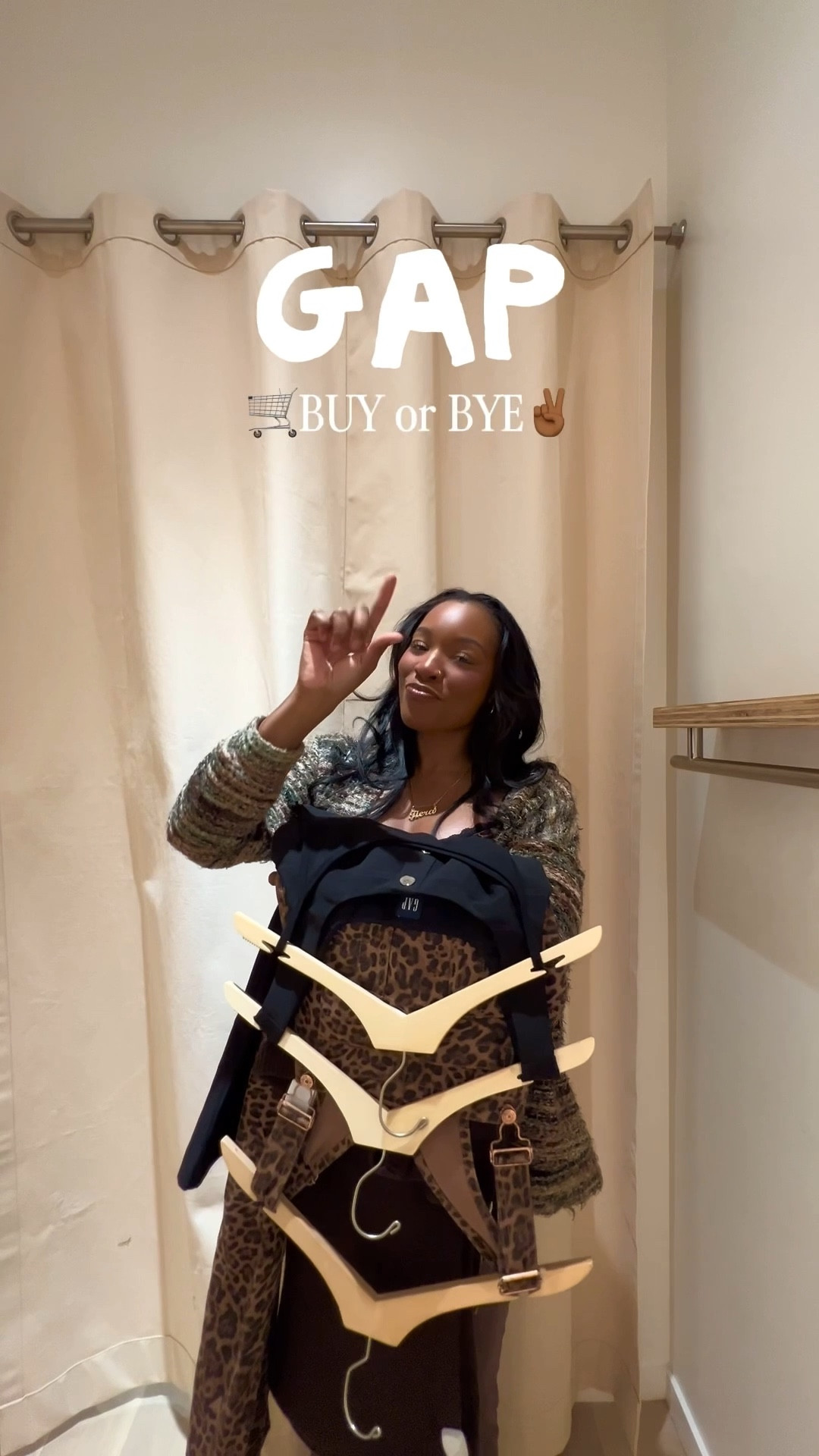 Buy or Bye @Gap Edition 🛒✌🏾 Spoiler: buying them all 🤩👏🏾

Sizing Info 👇🏾
I’m 5’7, size 4/SM/M
Leopard Overalls - Medium, had plenty of room and the length is perfect.  
Black Dress - Small, perfect size, I’d size up if you have bigger top section. 
Sweater - Medium, wanted a tighter fit for the top. Bottoms - Medium, needed a longer length. 

These are such cute finds! Hope you love them! Follow for more! Everything is 🔗 in my bîo 🥹🫶🏾 
#gap #gaphaul #winterfashion 

#LTKHoliday