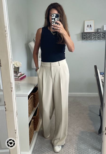 Today's outfit is a pair of flowy pants, a body suit, and tennis shoes. I love the blend of comfort and style for running errands. 



#styleover40  #casualoutfitideas #casualoutfits #midlifestyle #outfitideas #over40style #fashionover40 #fashionover50 #ootd #styleuniform #bodysuit

#LTKstyletip #LTKsalealert