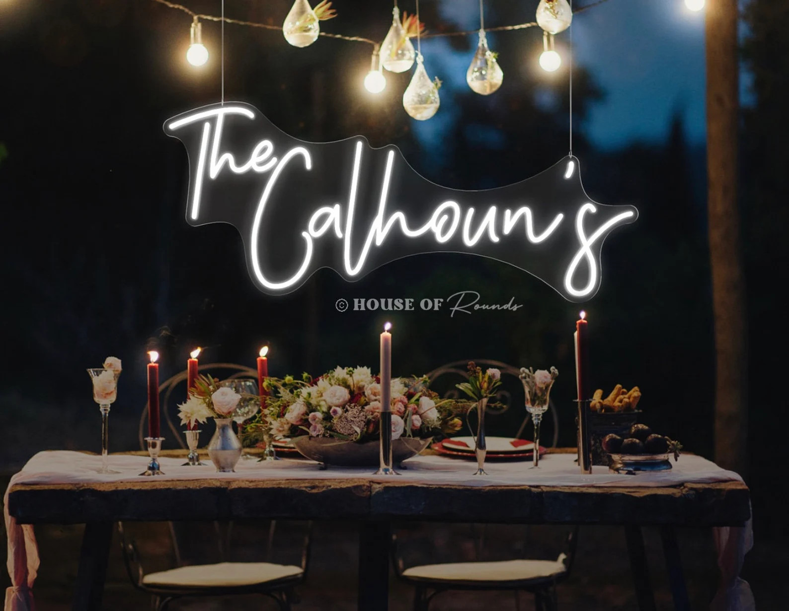 Family name neon sign |  neon name sign | wedding backdrop | wedding decor |  last name neon sign... | Etsy (US)