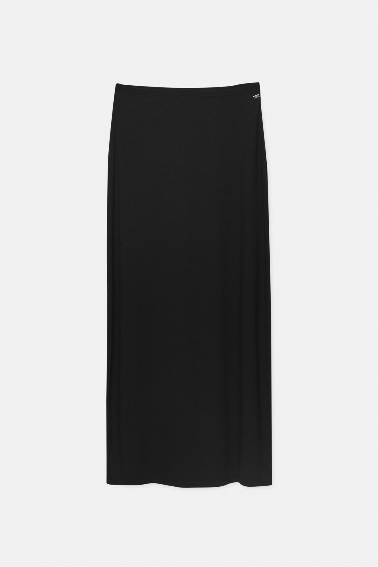 Long skirt with elastic waistband | PULL and BEAR UK