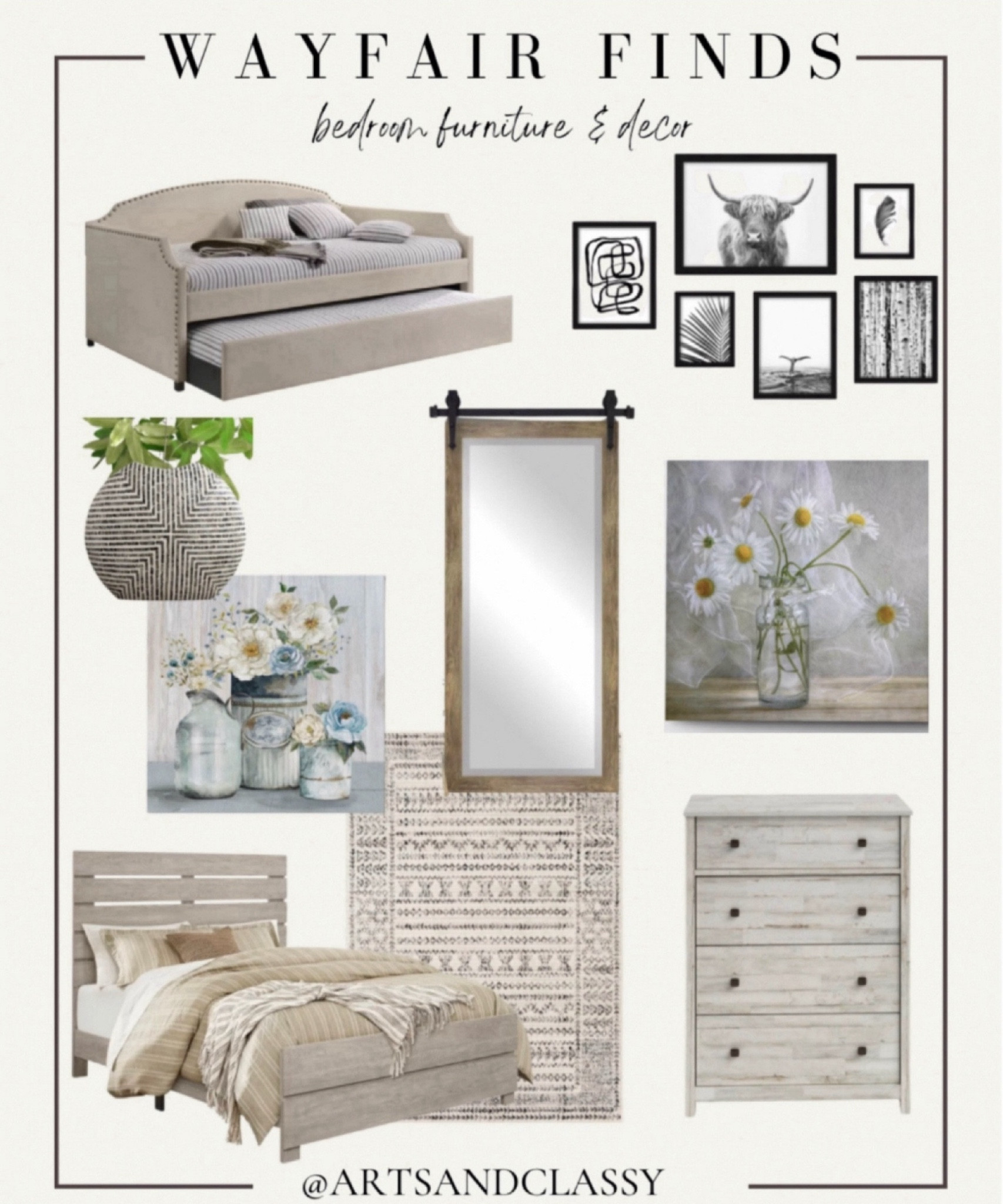 Bedroom inspiration from Wayfair with all the farmhouse vibes! From bedroom furniture to home decor finds to create a dreamy oasis. Shop the sale ⬇️

#LTKxWayfair #LTKSaleAlert #LTKHome