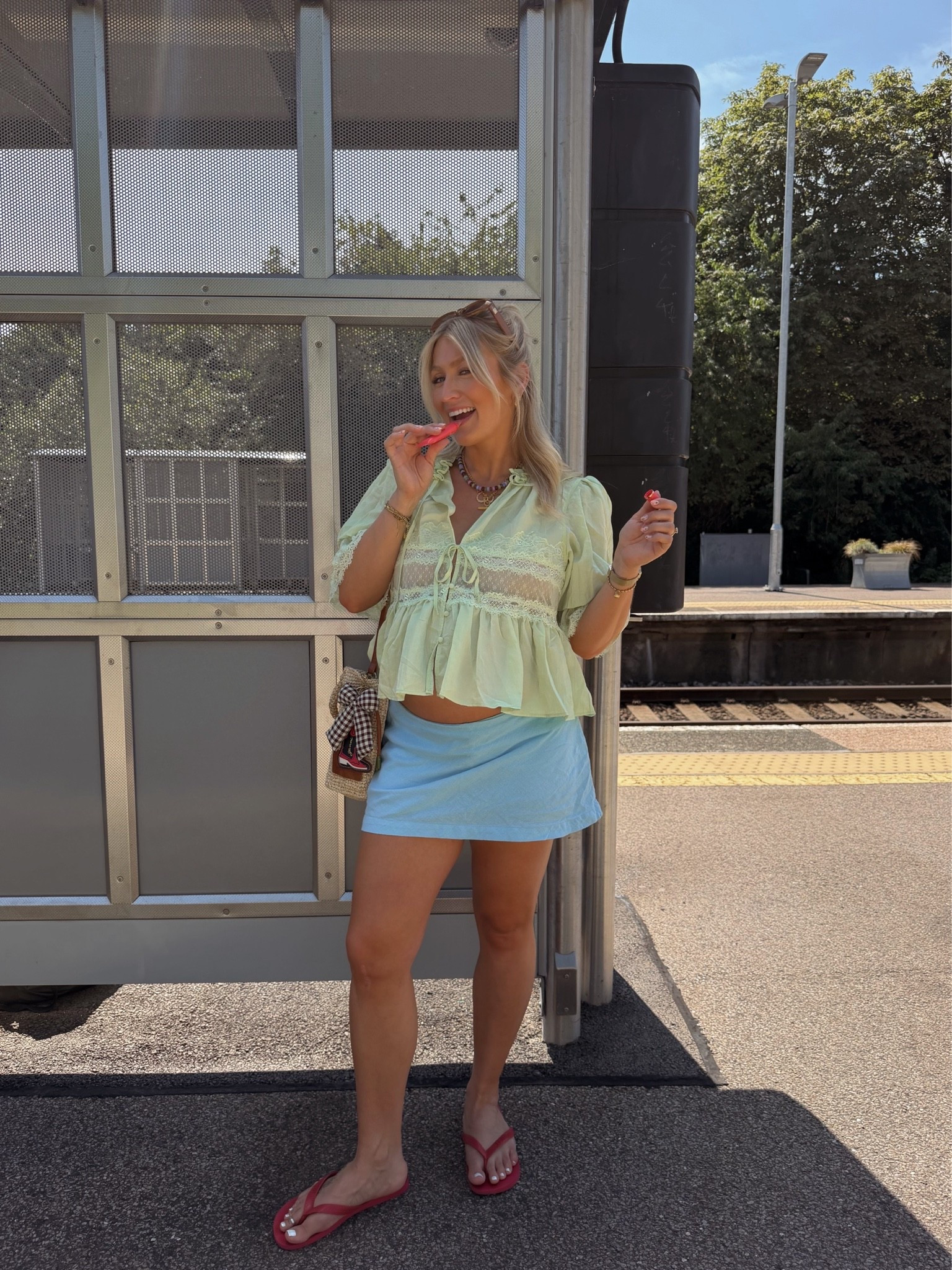 pregnancy friendly summer outfit 🍋‍🟩

top & skort - size medium

#LTKuk #LTKsummer #LTKstyletip
