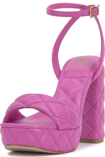 Vince Camuto Women's Pendry Quilted Platform Sandal, Lotus Pink, 6 | Amazon (US)