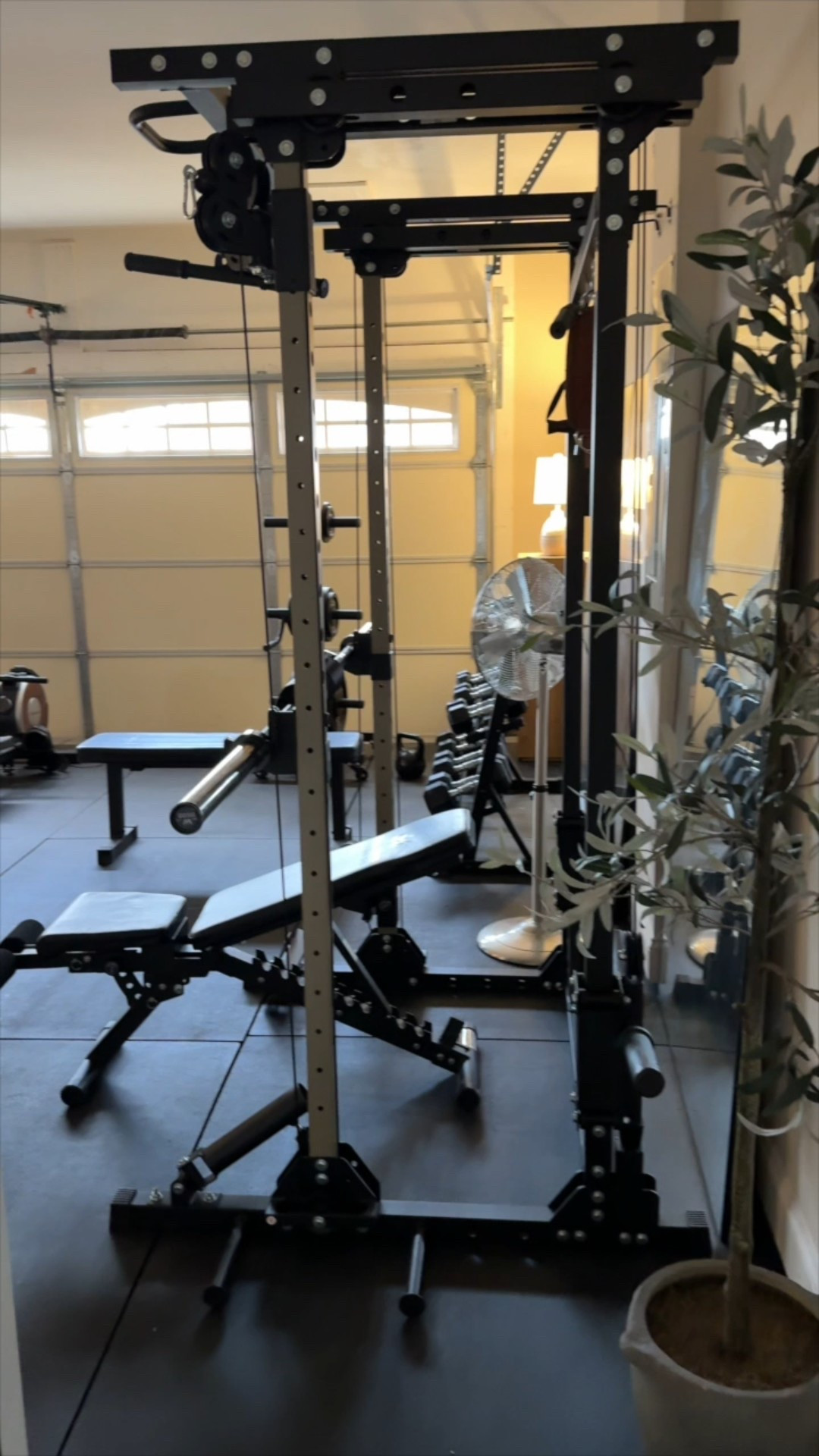 The Ultimate Home Gym Tour 🧘🏾‍♀️✨🤍

Workout room, at home workout, pilates, strength, cardio 

#LTKHome #LTKActive #LTKfitnessgoals
