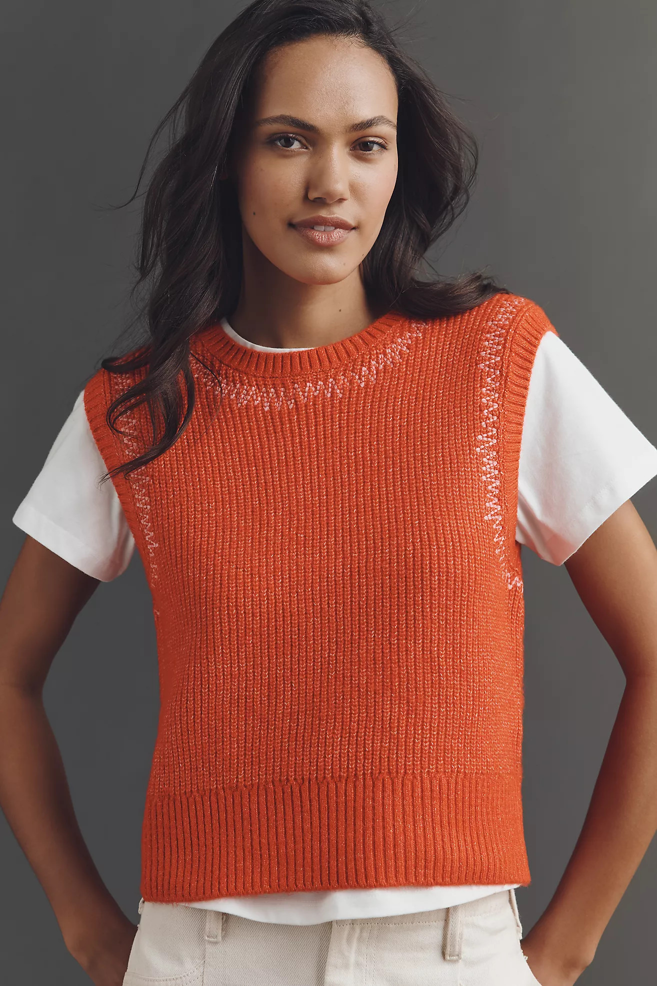 Pilcro Twofer Zig-Zag Sweater Vest | Anthropologie (UK)
