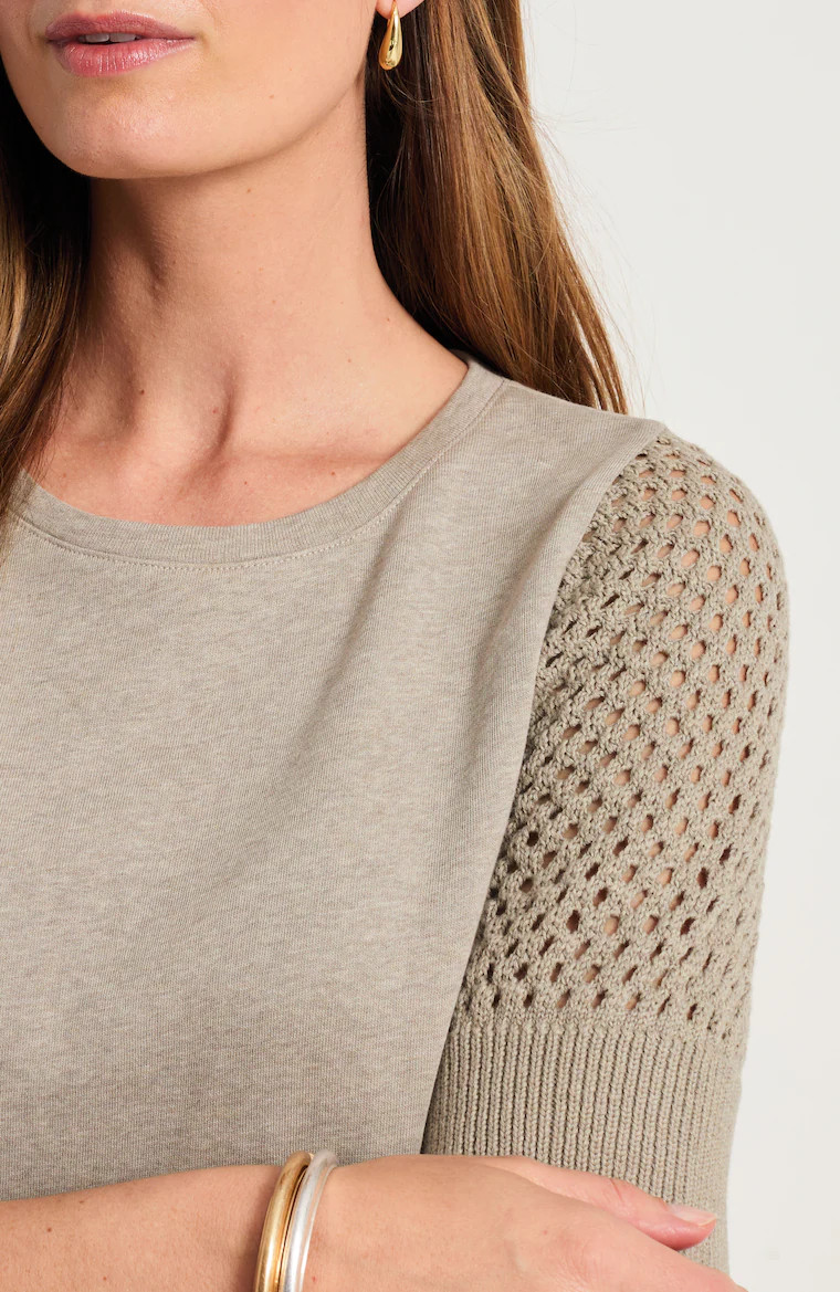 Knit Sweater-Sleeve Top | J. Jill