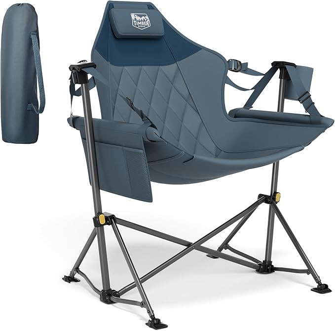 TIMBER RIDGE Hammock Camping Chair with Adjustable Backrest, Heavy Duty Folding Hammock Chair Sup... | Amazon (US)