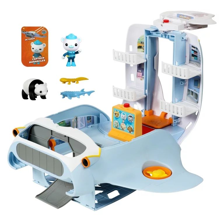 Octonauts Above & Beyond, Octoray 13 inch Transforming Playset with Captain Barnacles 3 inch Figu... | Walmart (US)