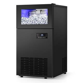 Ropup Commercial Built-in or Freestanding Ice Maker 160Lbs/24H with 35Lbs Ice Capacity, 63Pcs Ice... | The Home Depot