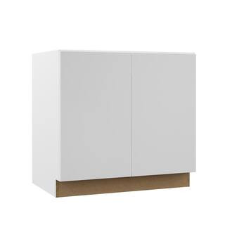 Hampton Bay Designer Series Edgeley Assembled 36x34.5x23.75 in. Full Height Door Base Kitchen Cab... | The Home Depot