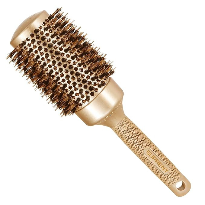 Round Brush SUPRENT Round Brush with Natural Boar Bristles,Nano Thermic Ceramic Coating & Ionic R... | Amazon (US)