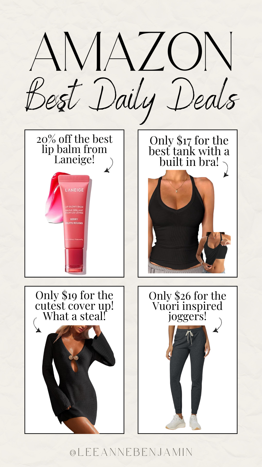 Top 4 daily deals on Amazon today! 

 #LTKOver40 #LTKSaleAlert #LTKBeauty