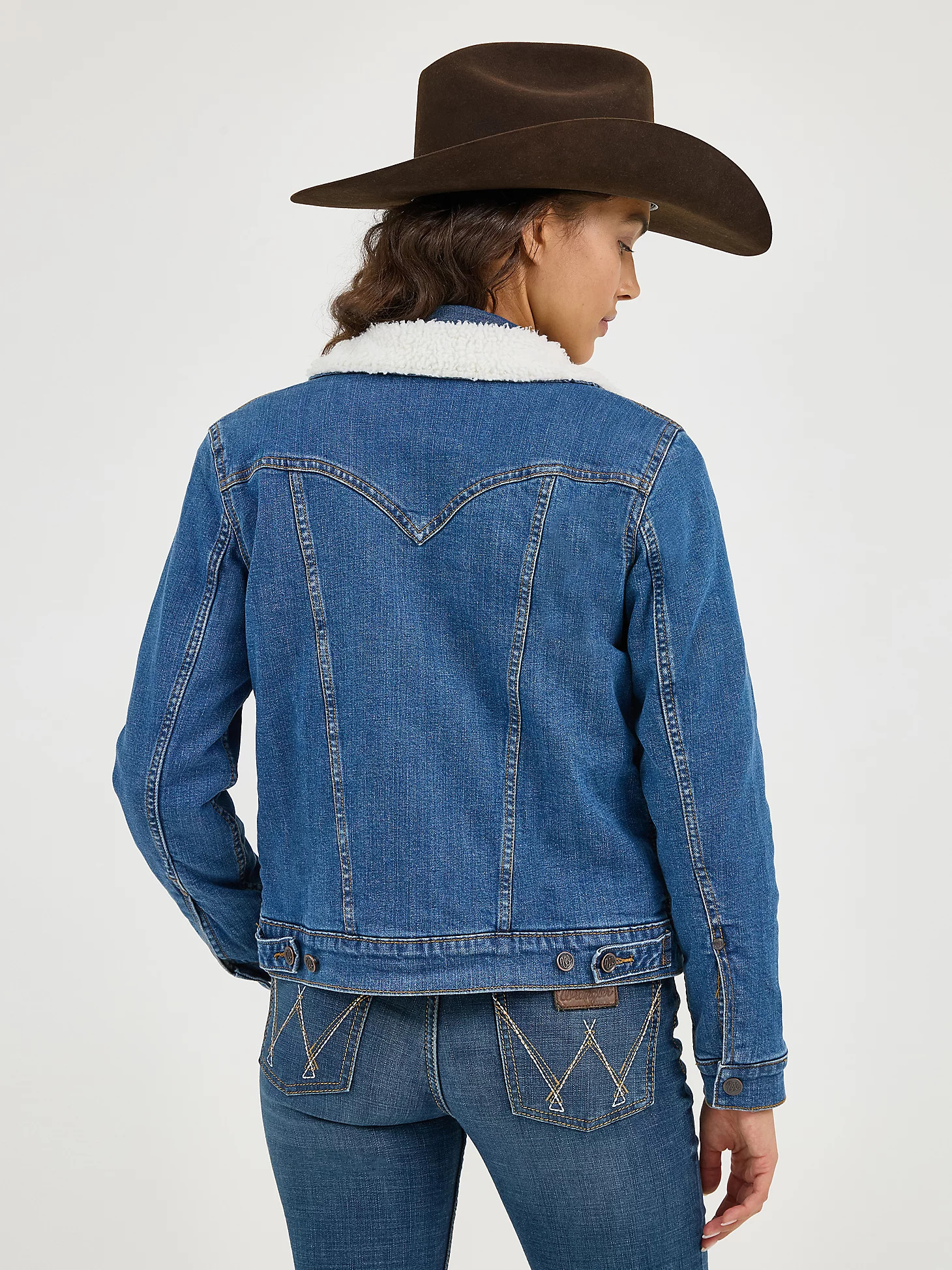 Women's Wrangler Retro® Sherpa Lined Western Denim Jacket | Wrangler
