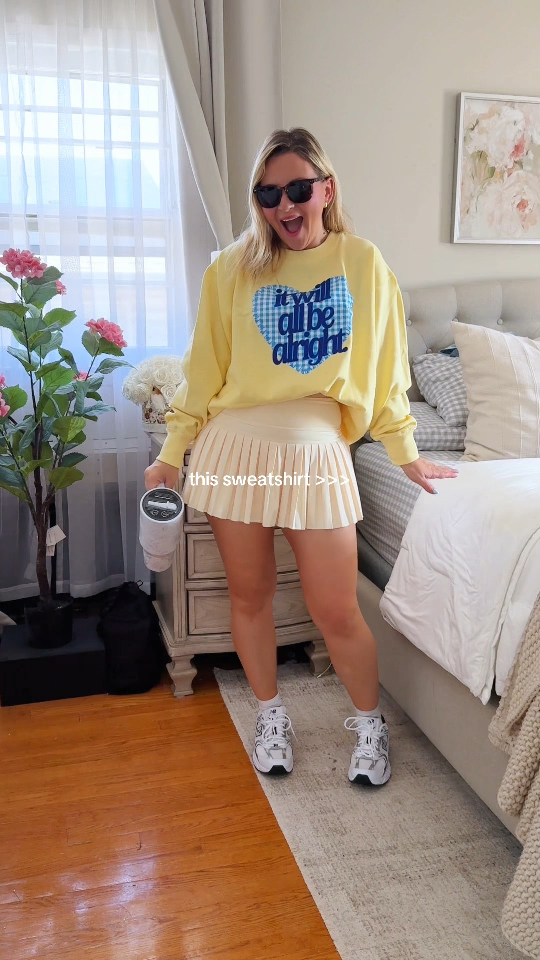 My spring mom uniform 🌼

yellow sweatshirt outfit, graphic sweatshirt women, pleated tennis skirt outfit, athleisure mom outfit, casual sporty chic outfit, spring athleisure look, comfy cute everyday outfit, mom on the go outfit, white sneakers outfit women, trendy casual outfit 2026, preppy sporty outfit, tennis skirt street style, cozy sweatshirt outfit ideas, running errands outfit aesthetic, casual cute mom style

#LTKootd #LTKmomlife #LTKSaleAlert