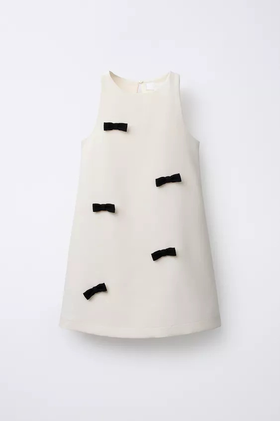 CONTRAST BOW PINAFORE DRESS | Zara US