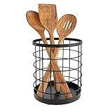 iDesign 51737 Austin Wire Countertop Utensil Holder - 6" x 6" x 7", Matte Black | Amazon (US)