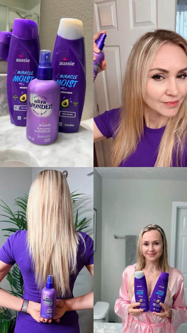 I love these three products to use together, they provide perfect hydration and makes my hair feel soft and doesn’t weight down. Shampoo is foaming well and doesn’t need a lot product to use. The conditioner is more creamy which is good to give hair extra hydration, after it is easy to brush the hair because it detangles it. The hair mist provide heat protection when blow drying or using flat iron. 