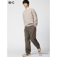 Uniqlo - Pleated Wide Tapered Trousers - Brown - 3XL | UNIQLO (UK)