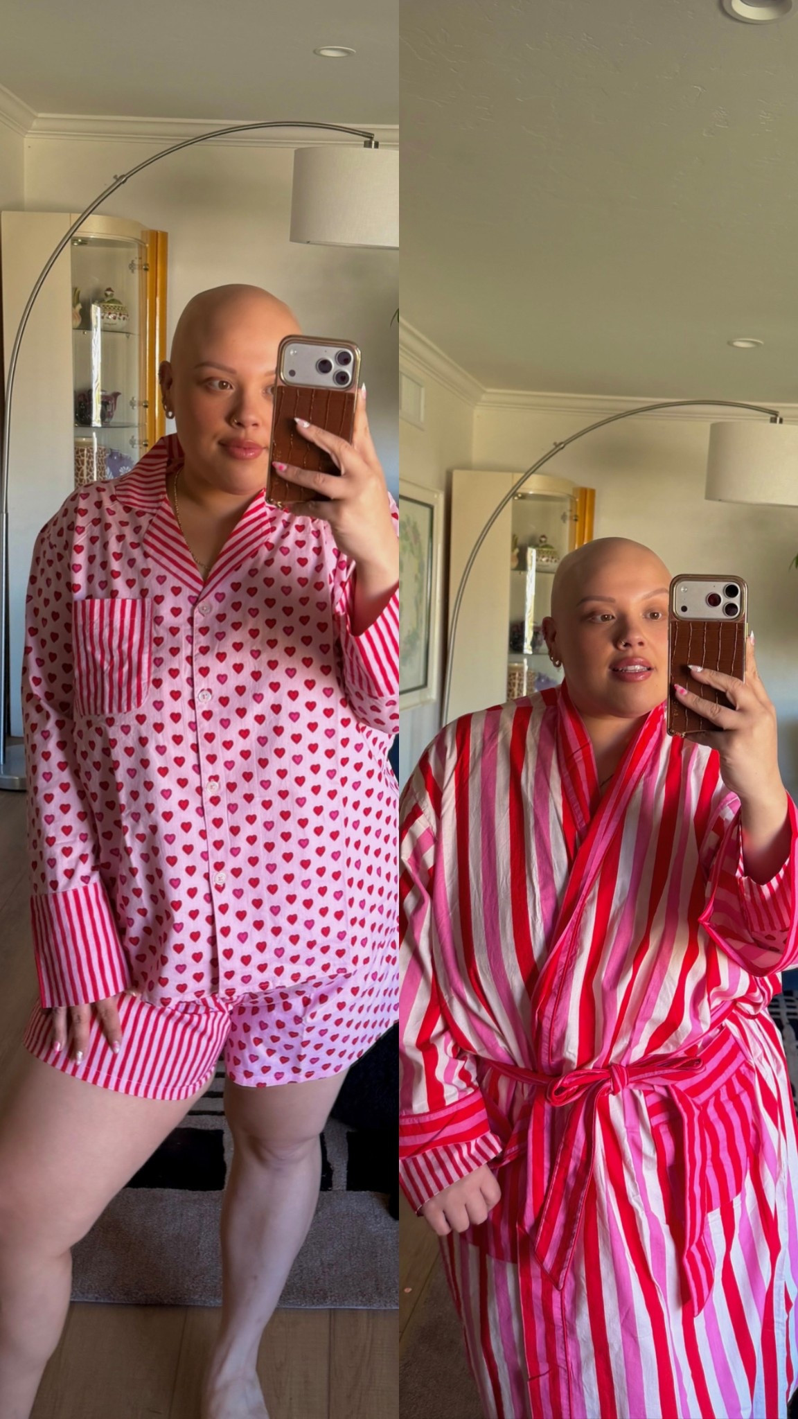 wearing an XL in the matching set bc it runs a tad big!!! 💝🩷💖💗

plus size pajamas, matching set, valentine’s day pjs, pink outfits, plus size robe

#LTKPlusSize #LTKSeasonal #LTKmorningroutine