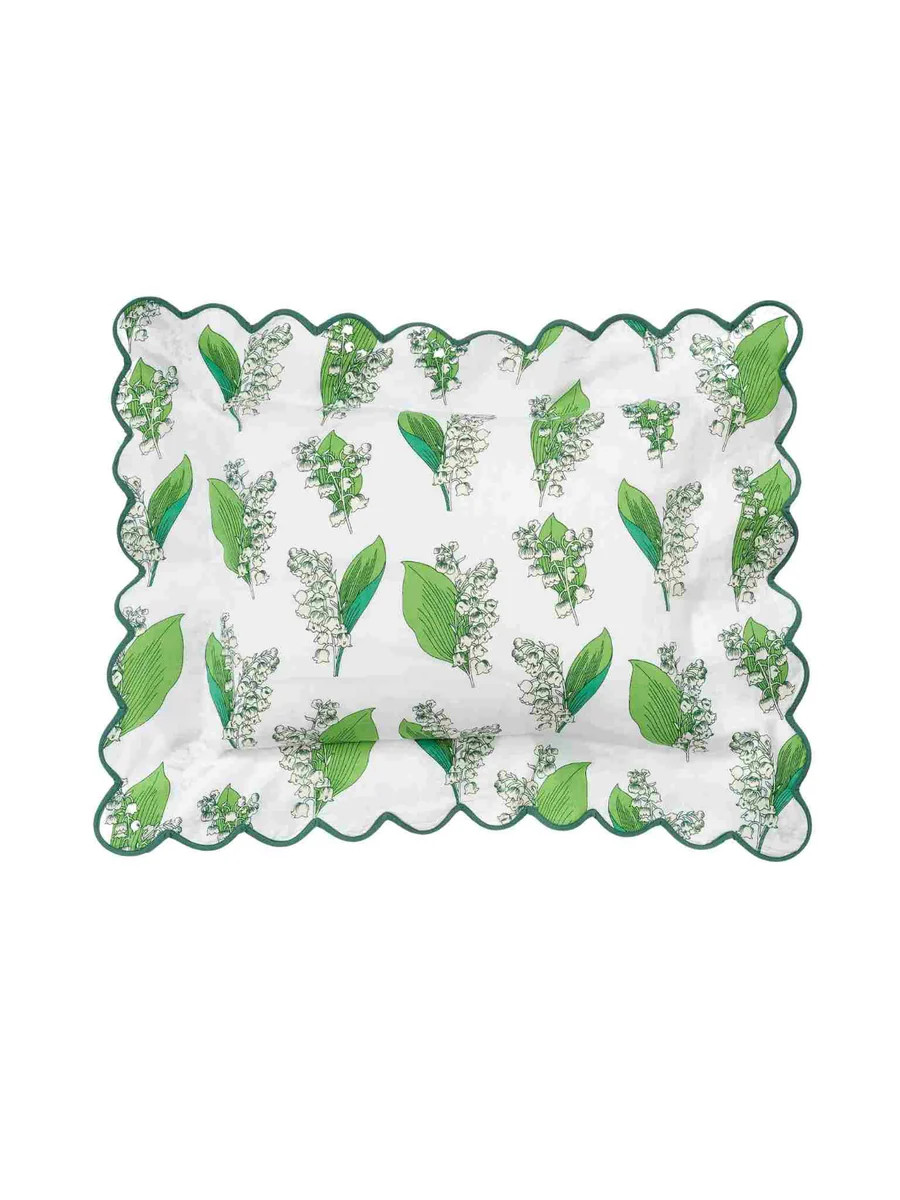 Lily-of-the-valley Boudoir Sham | Heidi Carey